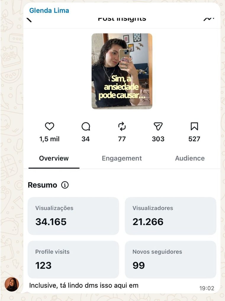 Insights com 34 mil visualizações